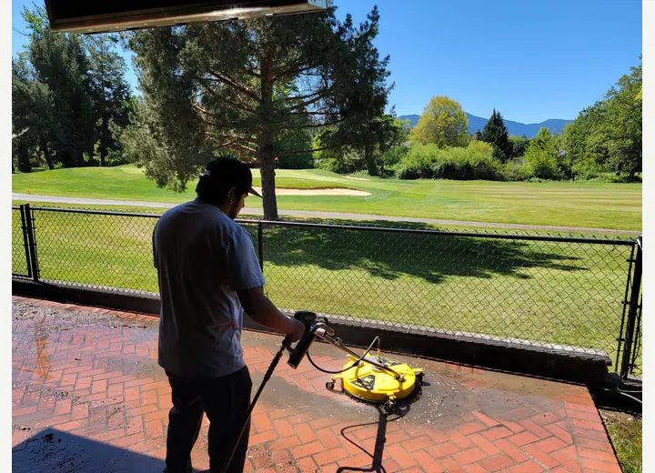 Pressure washing service by Clearly Window Cleaning